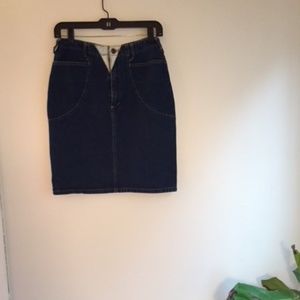 90s Vintage Denim Cowgirl Skirt Size 4